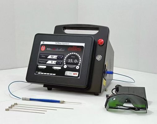 منطقة علاج البطن الليزر الليبوليز 1470nm آلة ليزر ألياف الديود